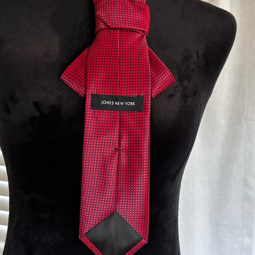 OOAK Neck Tie Necklace with Brilliant Color Stones Brooch - Picture 9 of 14